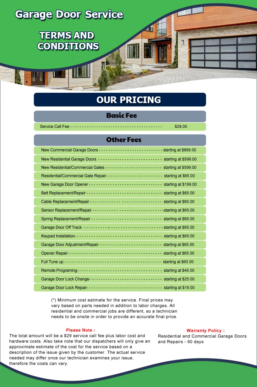 Neighborhood Garage Door Chicago, IL 773-362-4193